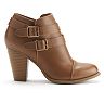 LC Lauren Conrad Two Buckle Ankle Boots - Women