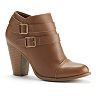 LC Lauren Conrad Two Buckle Ankle Boots - Women