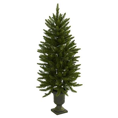 nearly natural 4-ft. Potted Pre-Lit Artificial Christmas Tree - Indoor