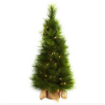 nearly natural 3-ft. Potted Pre-Lit Artificial Christmas Tree - Indoor