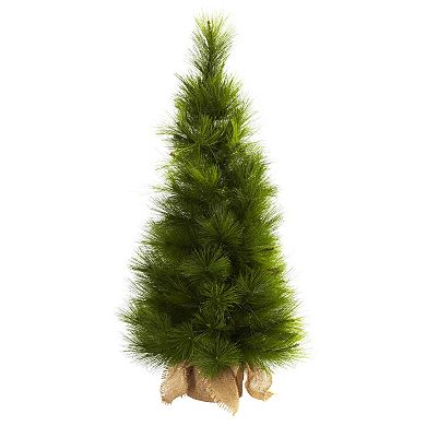 nearly natural 3-ft. Potted Pre-Lit Artificial Christmas Tree - Indoor