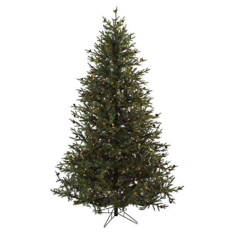nearly natural 7 1/2-ft. Classic Pine Pre-Lit Artificial Christmas Tree - Indoor, Green