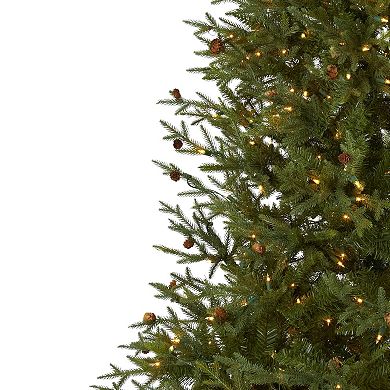 nearly natural 7 1/2-ft. Classic Pine Pre-Lit Artificial Christmas Tree - Indoor