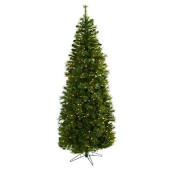 nearly natural 7 1/2-ft. Cashmere Slim Pre-Lit Artificial Christmas Tree - Indoor