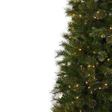 nearly natural 7 1/2-ft. Cashmere Slim Pre-Lit Artificial Christmas Tree - Indoor