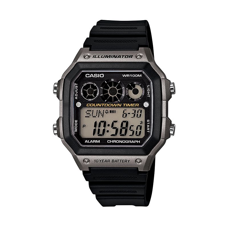 Casio Men's Digital Chronograph Watch - AE1300WH-8AVCF, Black