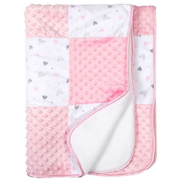 Plush velboa baby blanket patchwork new arrivals