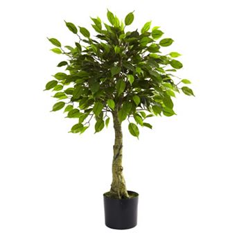 nearly natural 3-ft. Potted Ficus Tree - Indoor & Outdoor