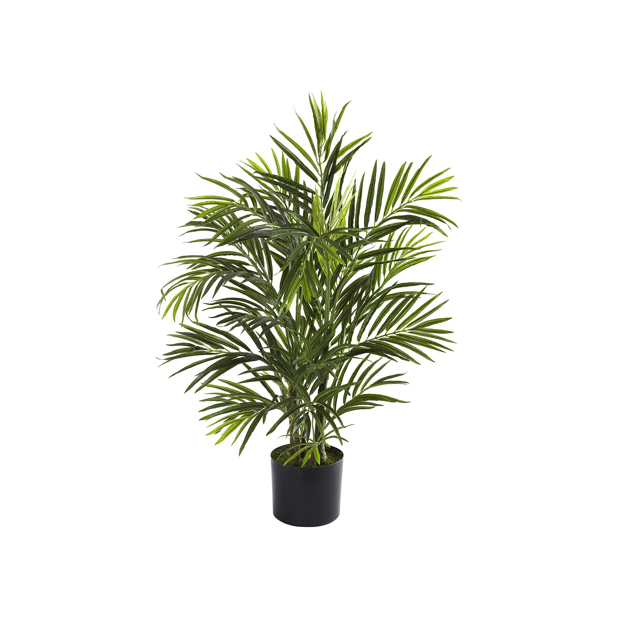 nearly natural 2 1/2-ft. Potted Areca Palm Tree - Indoor & Outdoor, Green