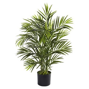 nearly natural 2 1/2-ft. Potted Areca Palm Tree - Indoor & Outdoor