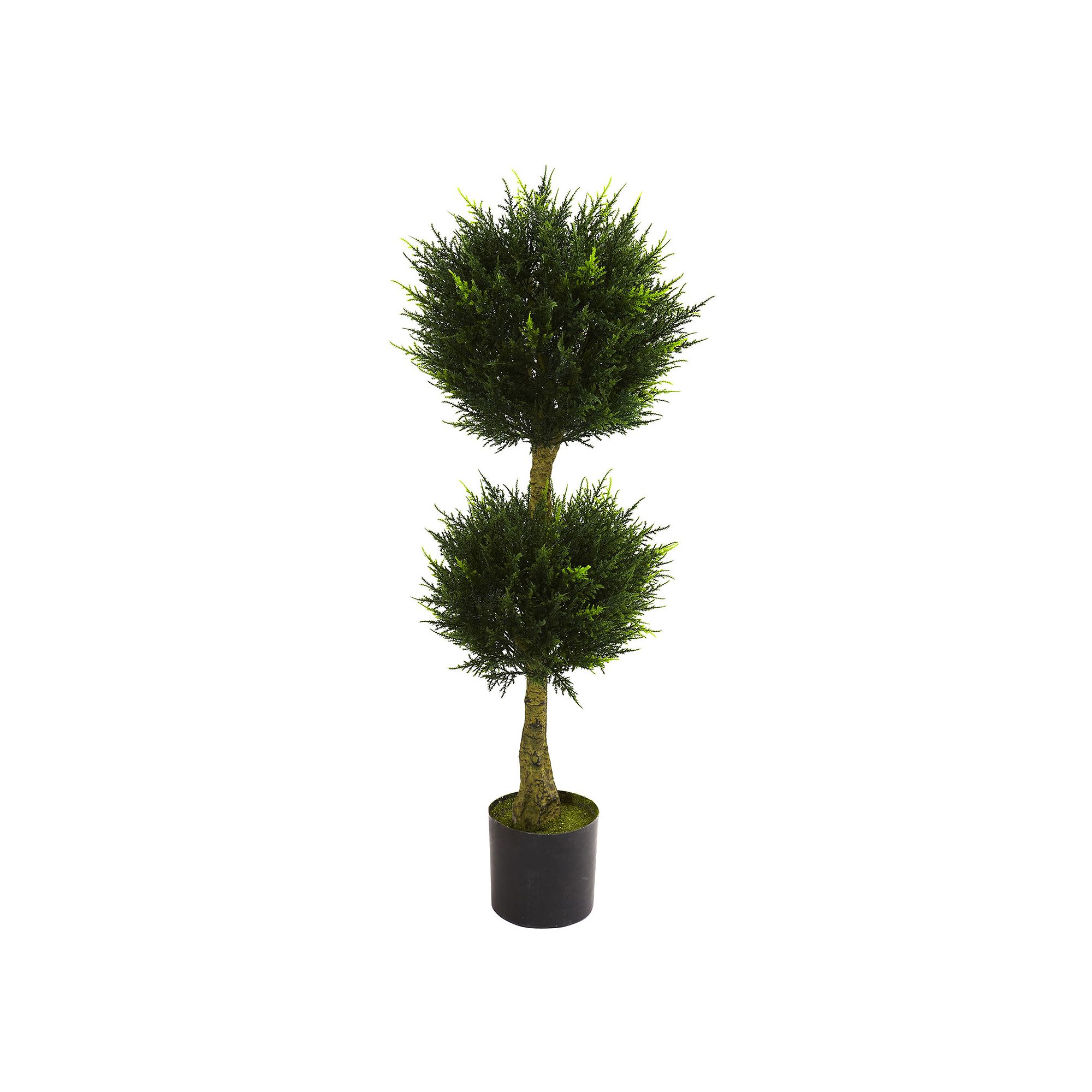 nearly natural 4-ft. Potted Double Ball Cypress Topiary - Indoor & Outdoor,