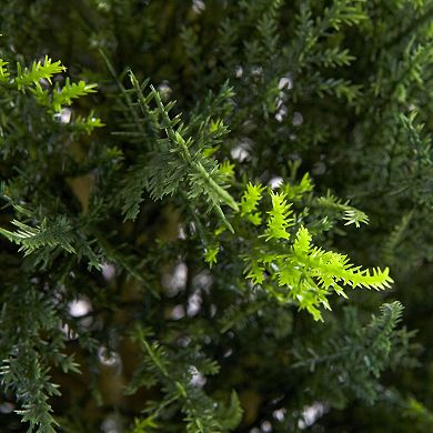 nearly natural 4-ft. Potted Double Ball Cypress Topiary - Indoor and Outdoor