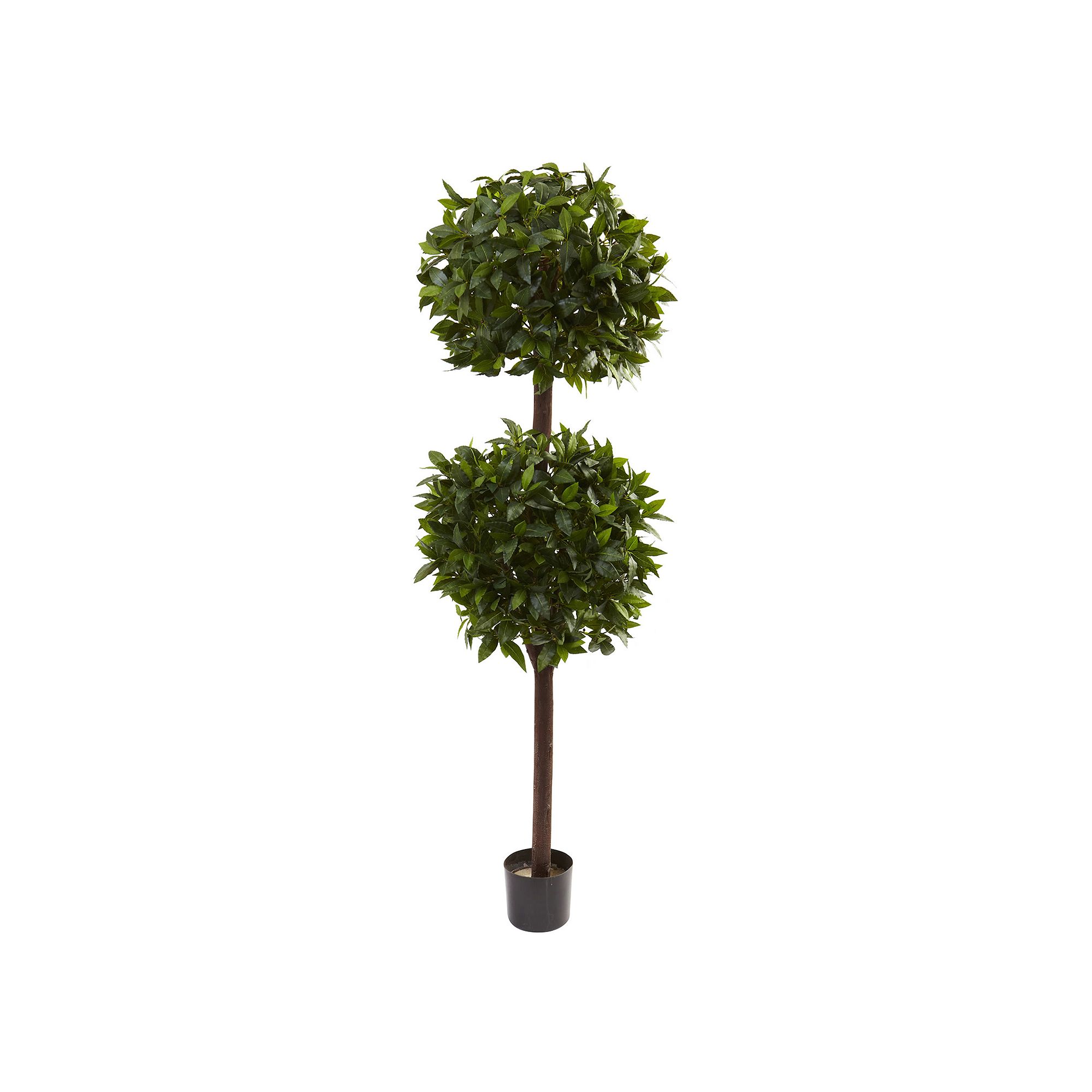 nearly natural 6-ft. Potted Sweet Bay Double Ball Topiary - Indoor & Outdoo