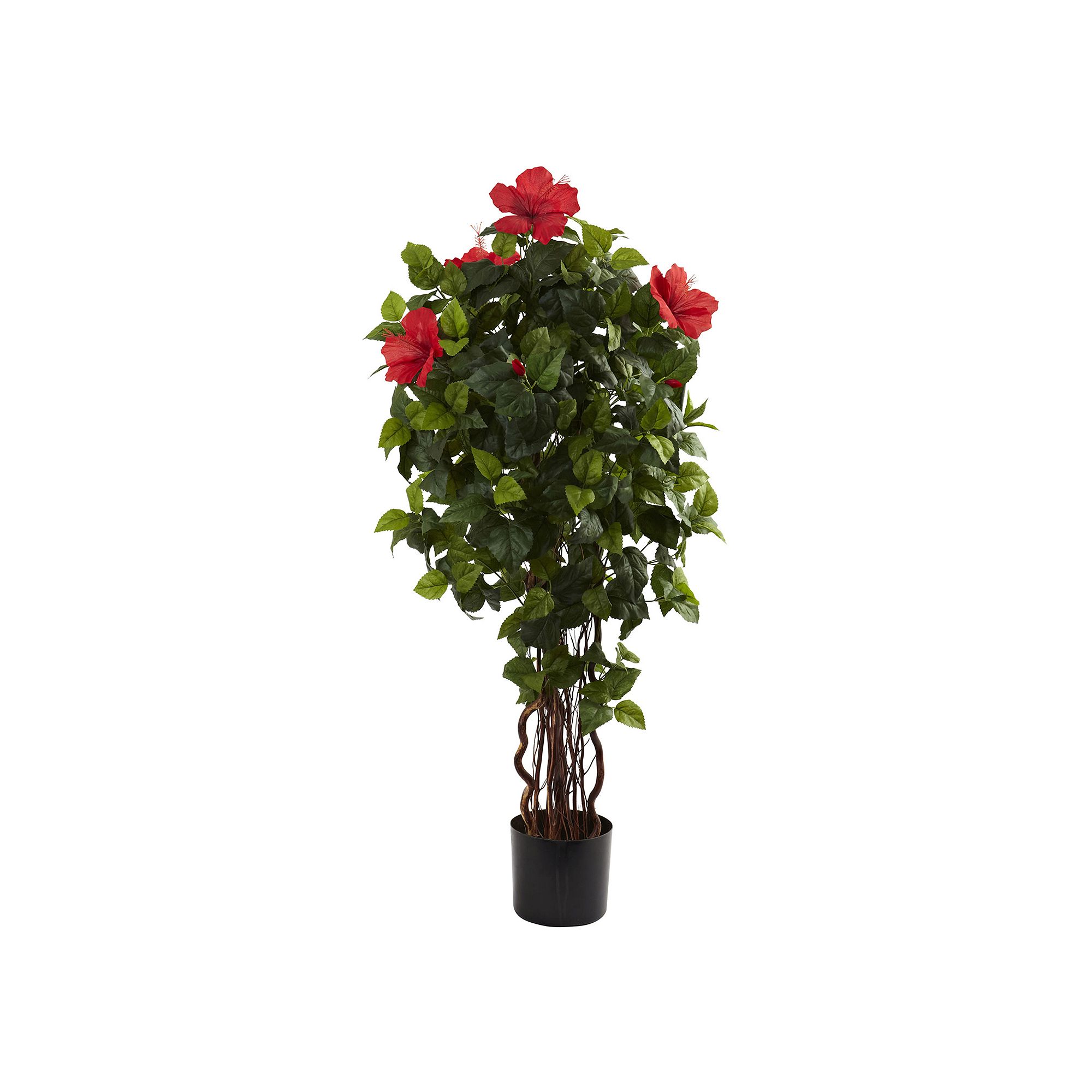 nearly natural 4-ft. Potted Hibiscus Tree, Green