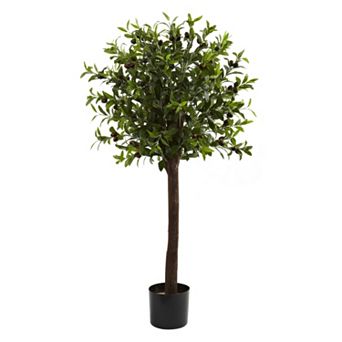 nearly natural 4-ft. Potted Olive Topiary