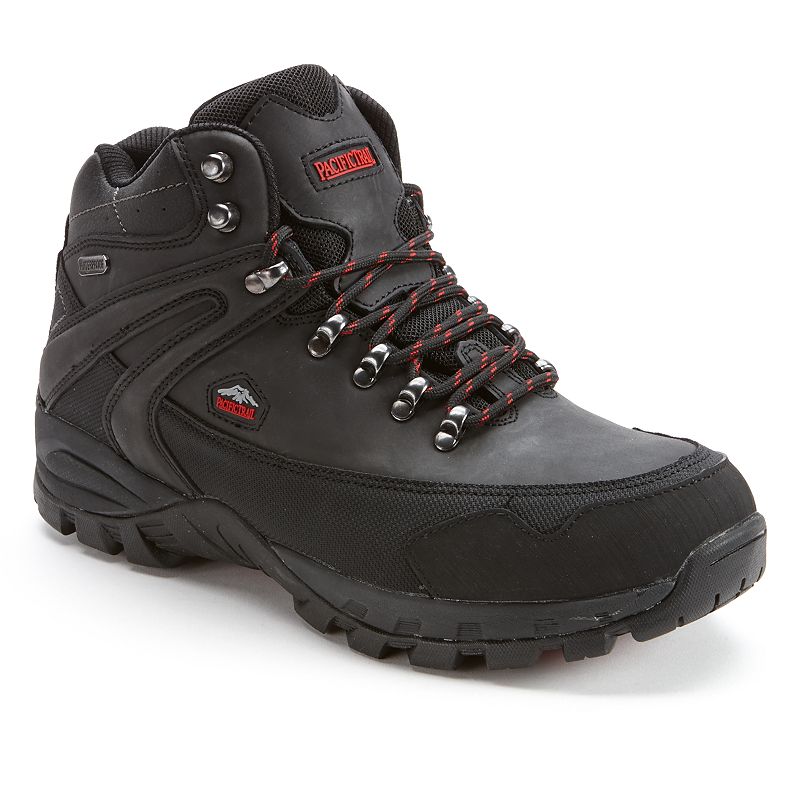 UPC 806434000056 product image for Pacific Trail Rainier Men's Waterproof Hiking Boots, Size: Medium (9.5), Black | upcitemdb.com