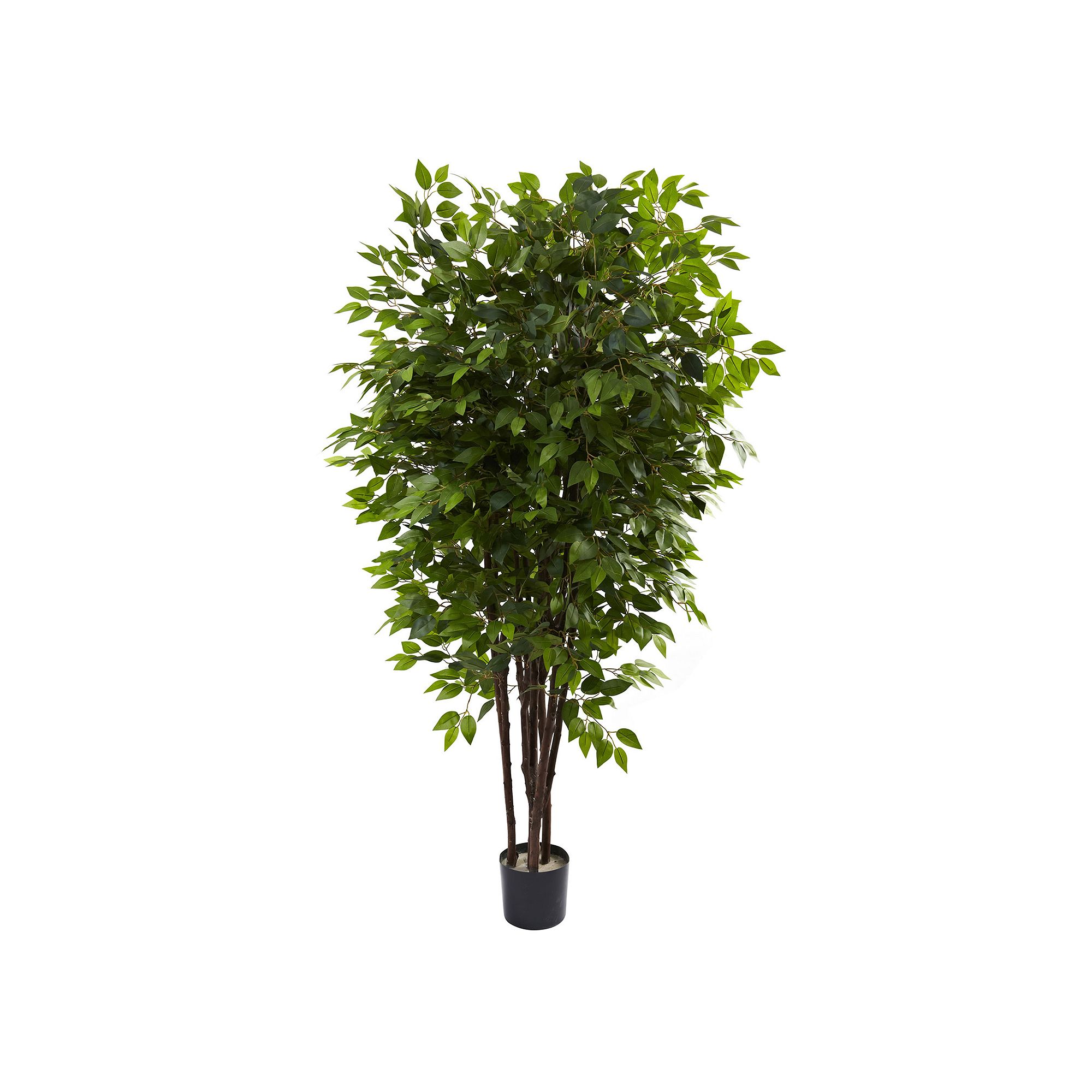nearly natural 6 1/2-ft. Potted Deluxe Ficus Tree, Green