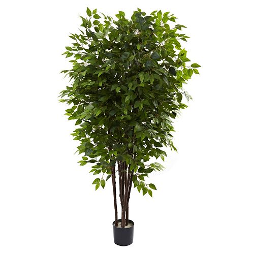 nearly natural 6 1/2-ft. Potted Deluxe Ficus Tree