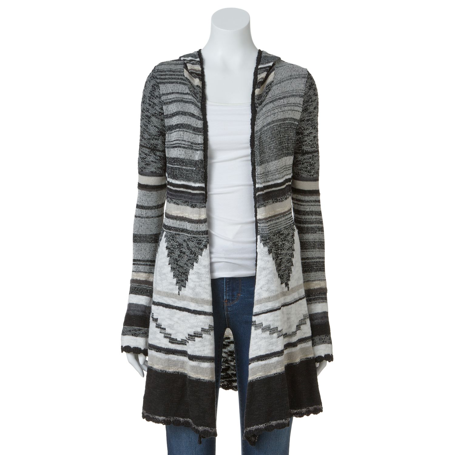 kohls hooded cardigan