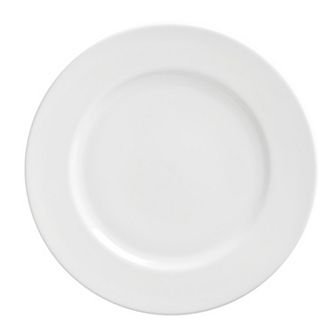 10 Strawberry Street Royal White 6 pc Luncheon Plate Set