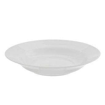 10 Strawberry Street Royal White 6 pc Rimmed Soup Bowl Set