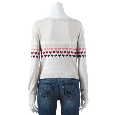 Women's LC Lauren Conrad Heart Crop Sweater