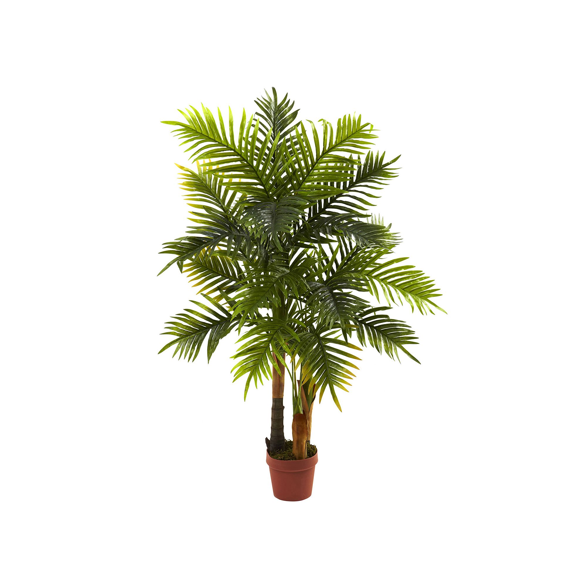 nearly natural 4-ft. Areca Palm Tree, Brown