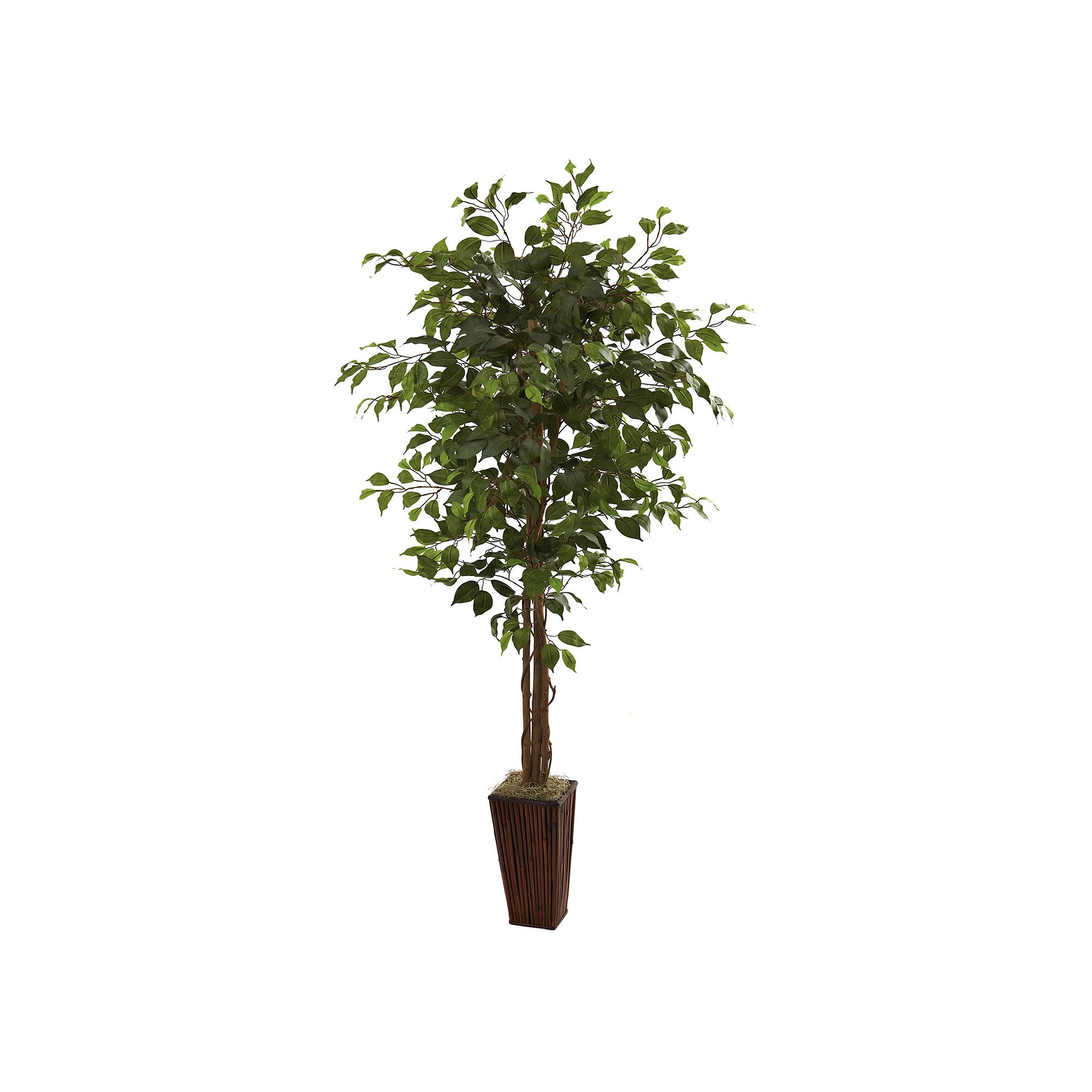 nearly natural 6-ft. Ficus Tree, Green