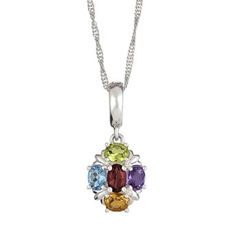 Celebration Gems Sterling Silver Gemstone Pendant