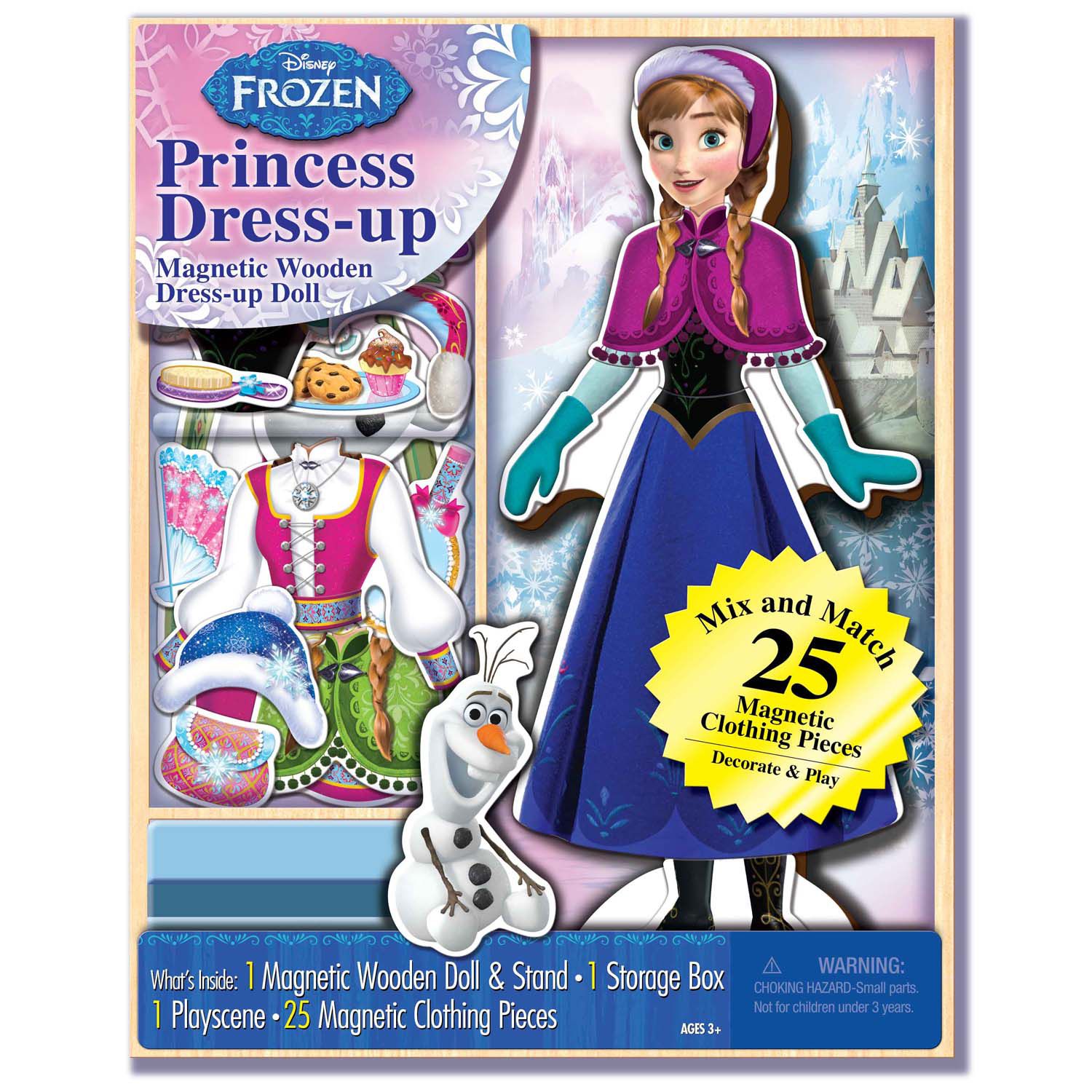 disney princess magnetic dress up doll set