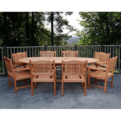 Amazonia Roma Grand 9-pc. Extendable Dining Set - Outdoor