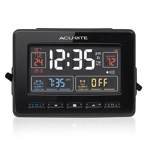 Home & Garden New Timex LED Display Dual Alarm Clock 7 Colors Auto Daylight Saving USB Charger
