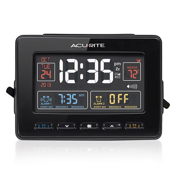 Acurite Atomic Dual Alarm Clock With Usb Charging