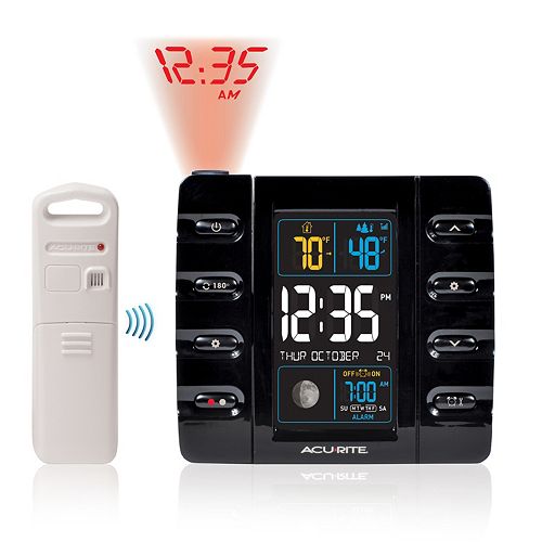 AcuRite Projection Alarm Clock with USB Charging