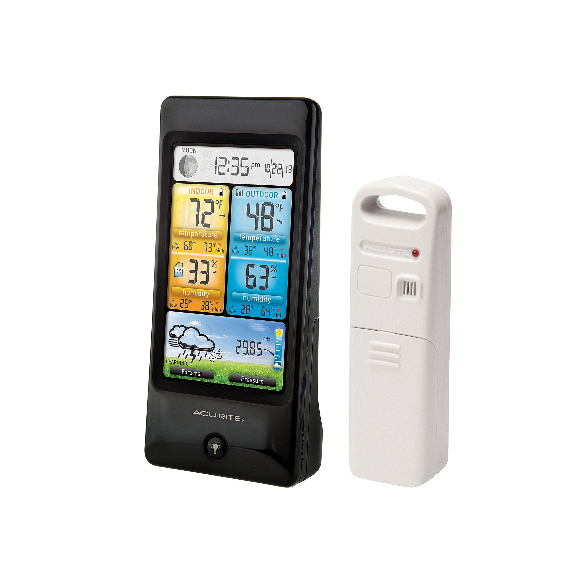 AcuRite Weather Station with Forecasting and Wall Mount, Black