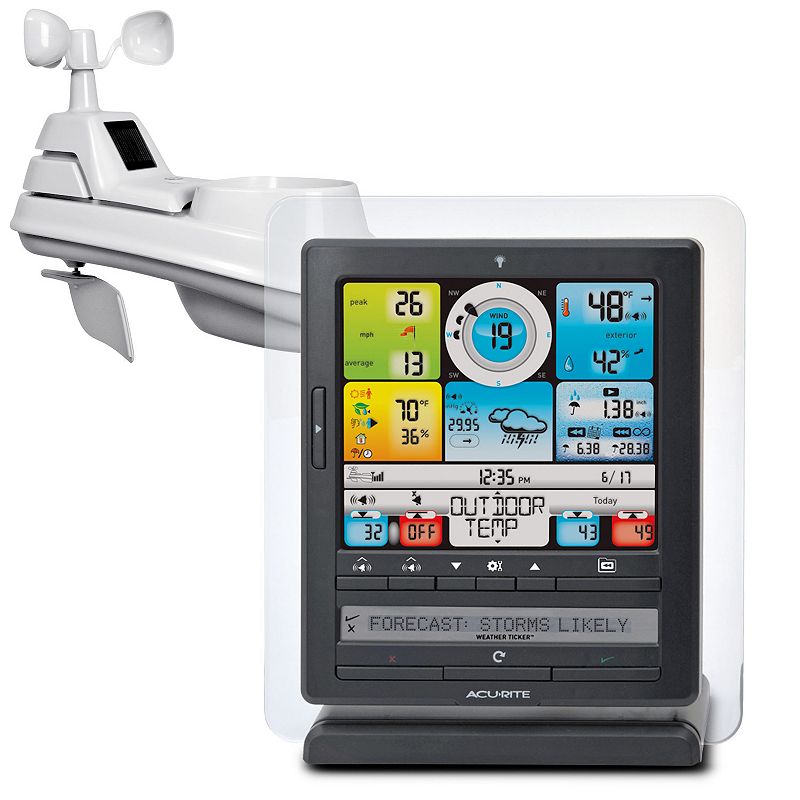 AcuRite Pro Color Digital Weather Station with PC Connect, Grey