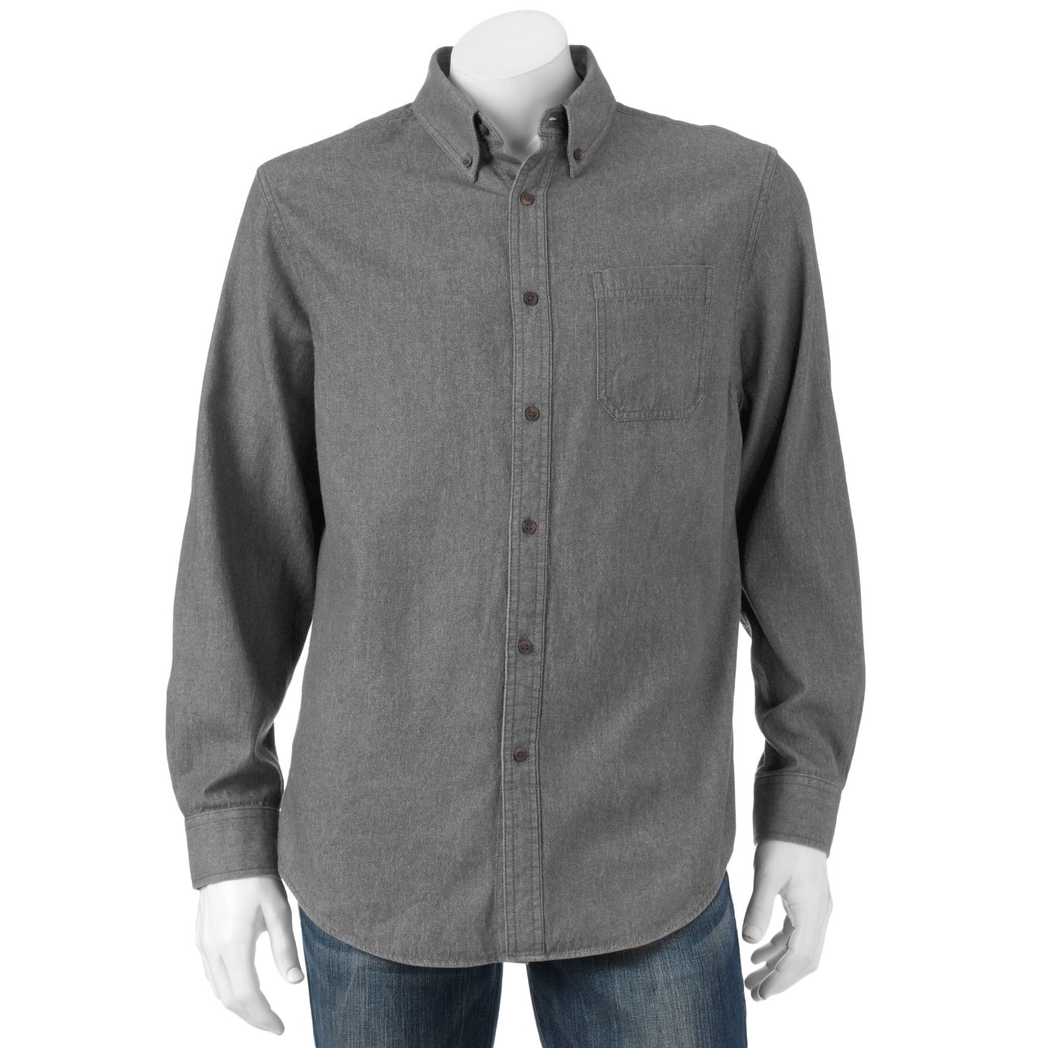 kohls denim shirt mens