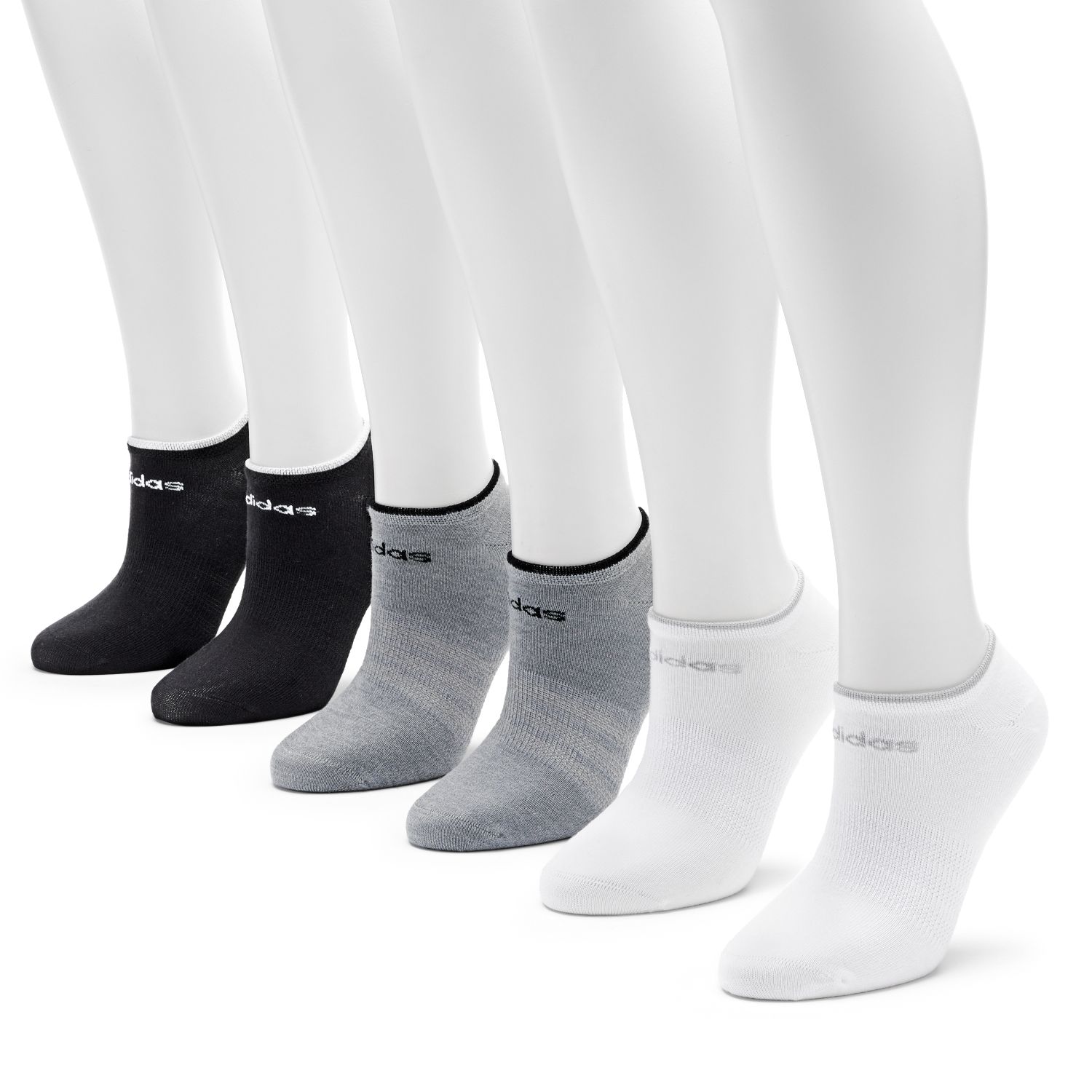 adidas climalite 6 pk no show socks