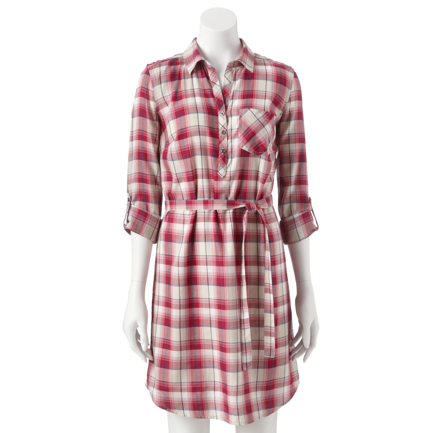 kohls plaid dress