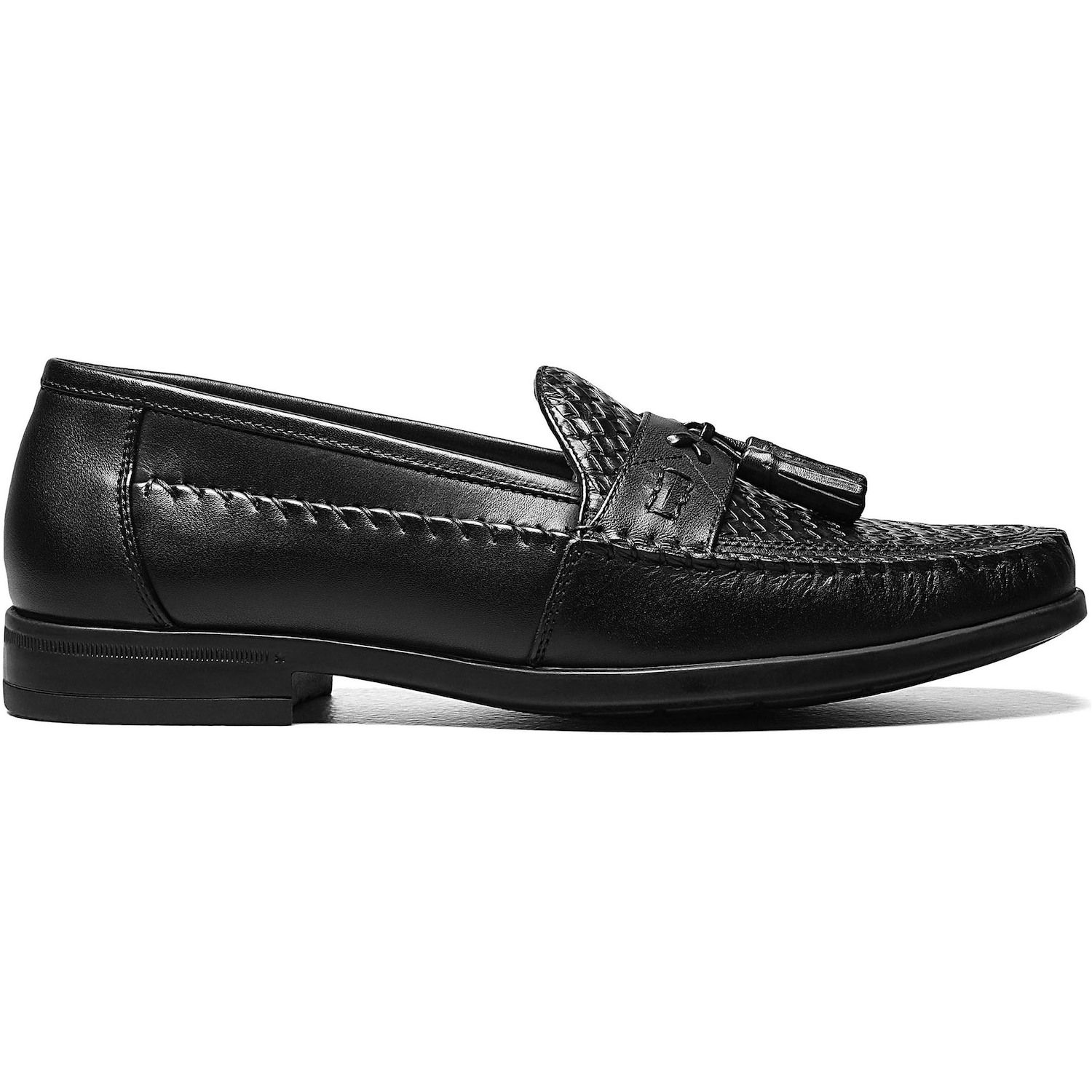 Nunn Bush Black Woven Tassel Slip-On Loafers Vintage Tassle Loafers -nunn Bush Lites- Men main image 4