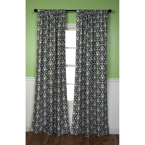 Trend Lab Waverly Rise and Shine Damask Curtain Panel