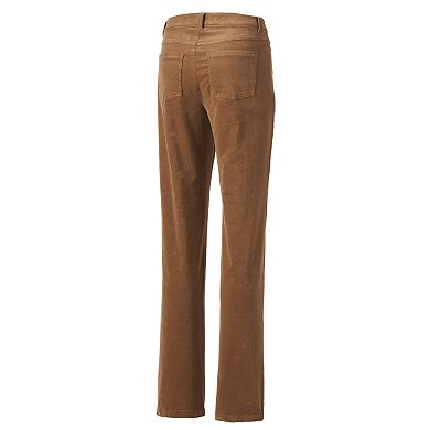 Croft & Barrow® Straight-Leg Corduroy Pants - Women's