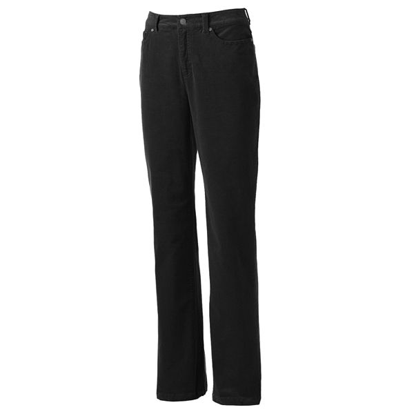 Croft & Barrow® Straight-Leg Corduroy Pants - Women's