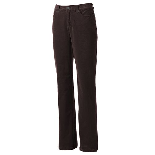 Croft & Barrow® Straight-Leg Corduroy Pants - Women's