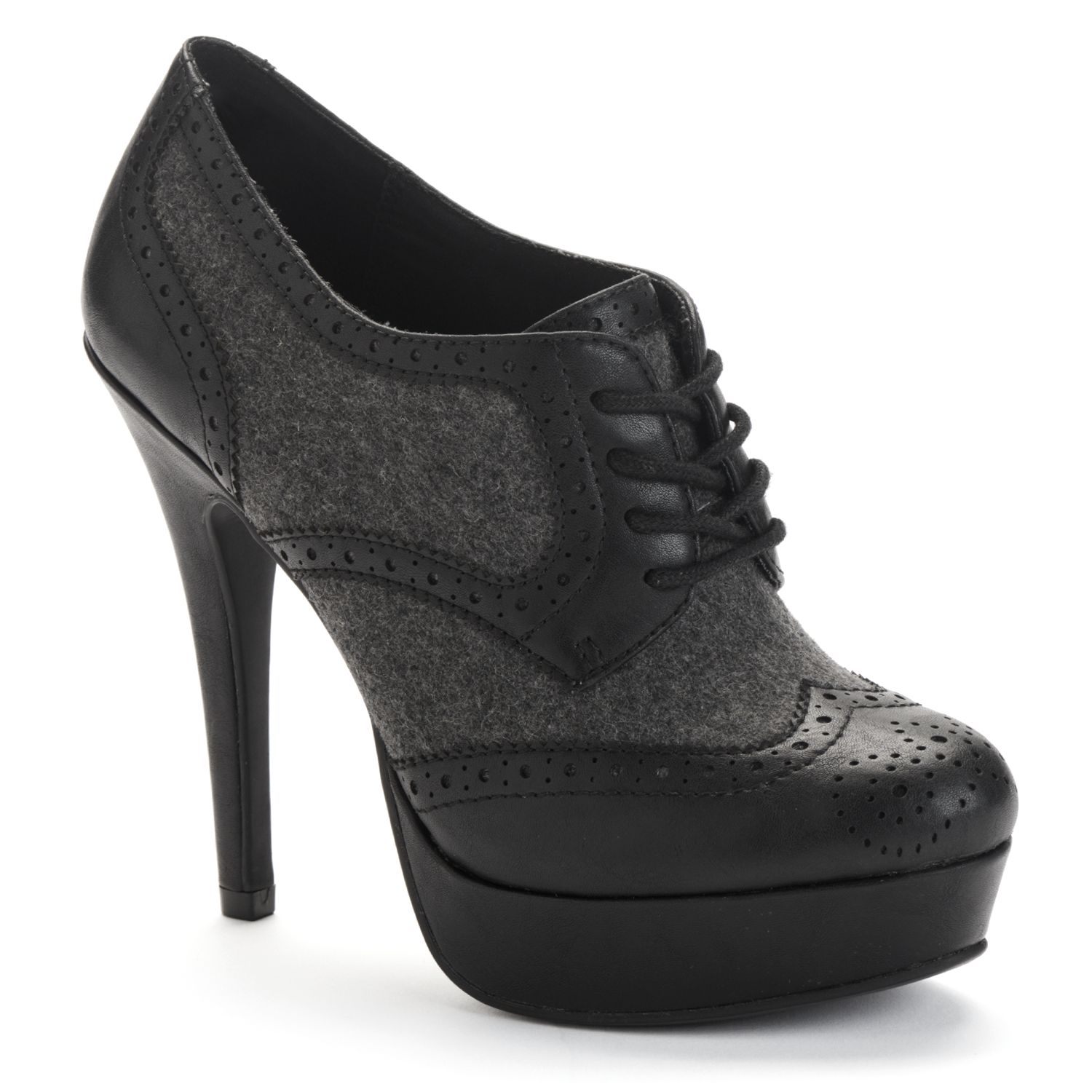 wingtip shoes womens heels