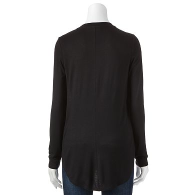 Apt. 9® Print Mixed-Media Tunic Tee - Women's