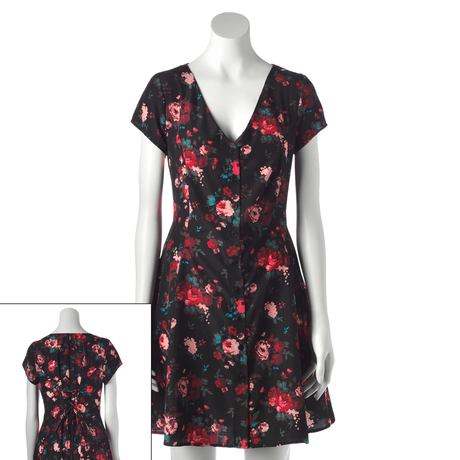 kohls red lace dress