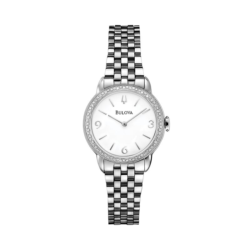 UPC 042429645059 product image for Bulova Watch - Women's Diamond Gallery Winslow Stainless Steel - 96R181 | upcitemdb.com