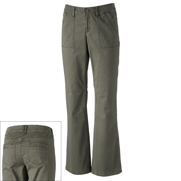 Sonoma Goods For Life® Bootcut Twill Pants Women's