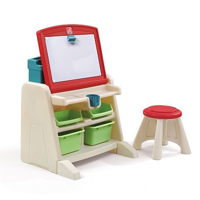 Step2 Flip And Doodle Easel Desk with Stool